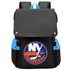 New York Islanders Hockey Team School Backpack Oxford Laptop Bag
