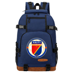 Haiti National Football team Waterproof Backpack School Notebook Travel Bag