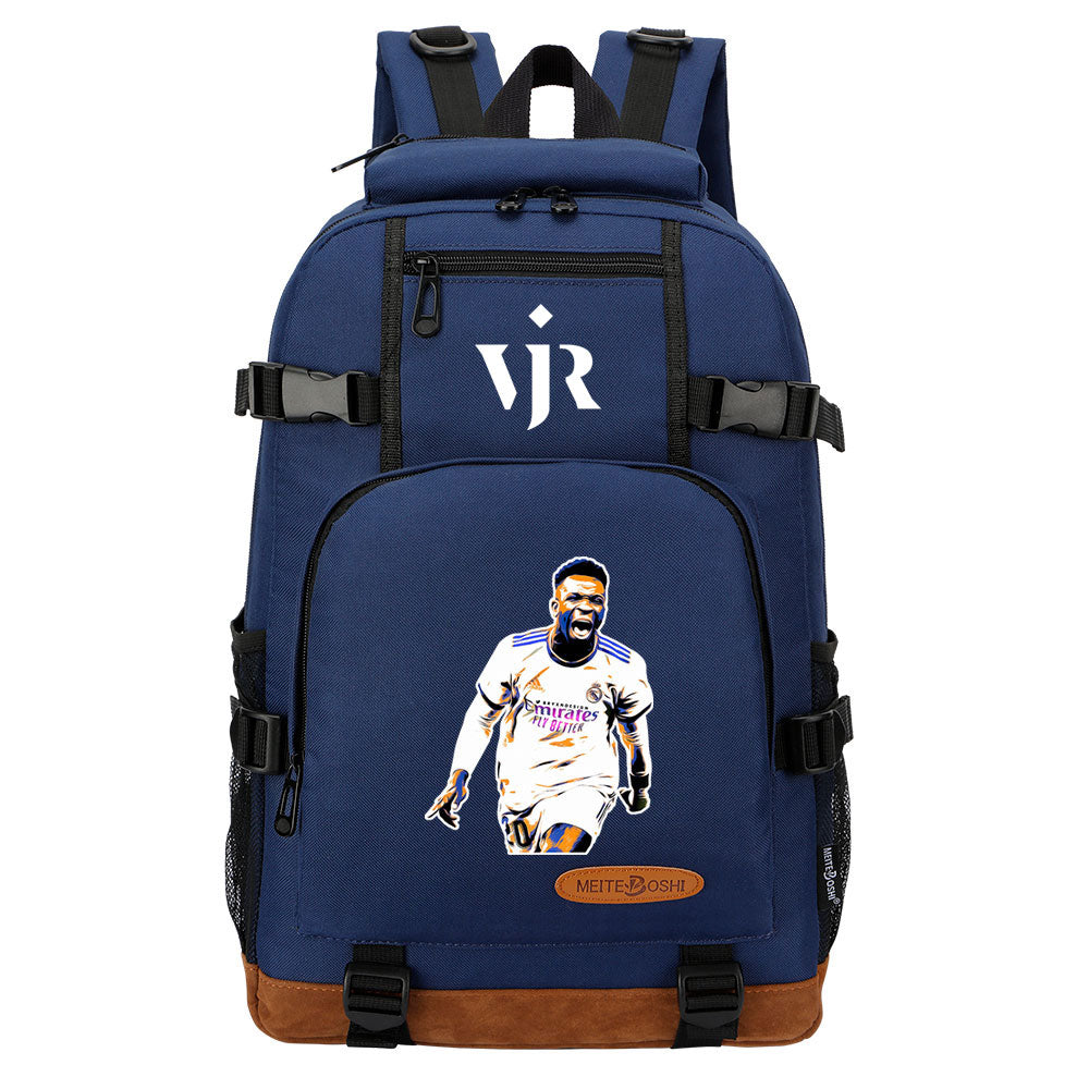 Vinicius Junior FC Waterproof Backpack School Notebook Travel Bag