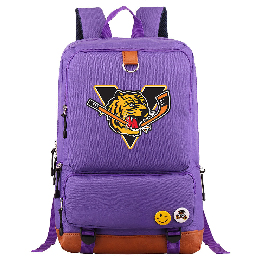 Victoriaville Tigres Hockey Team Proof Backpack NoteBook Laptop School Bag