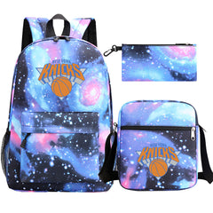 New York Knicks Basketball School Backpack Shoulder Bag Pencil Bags 3pcs Set
