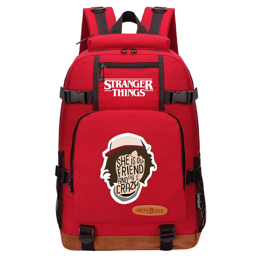 Strangers Things Dustin Henderson Waterproof Backpack School Notebook Travel Bag