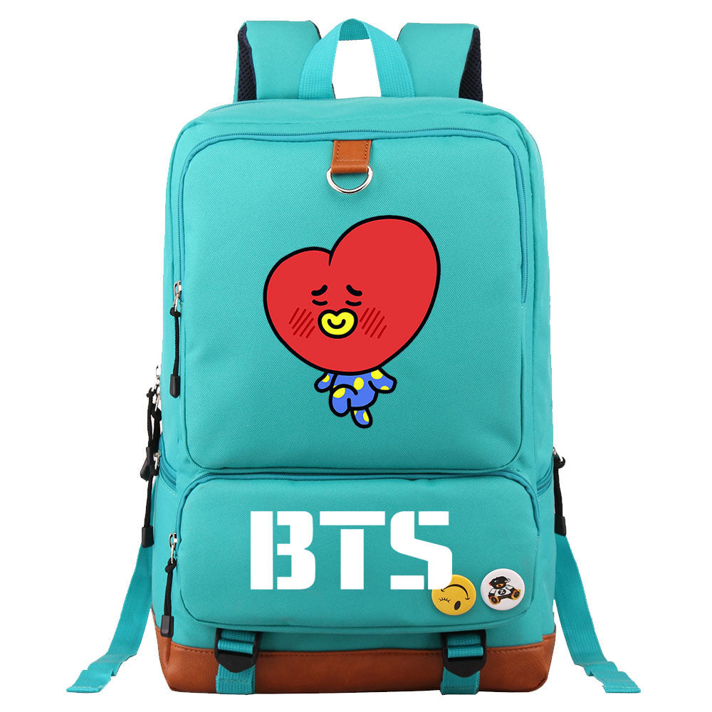 BTS TATA Proof Backpack NoteBook Laptop School Bag