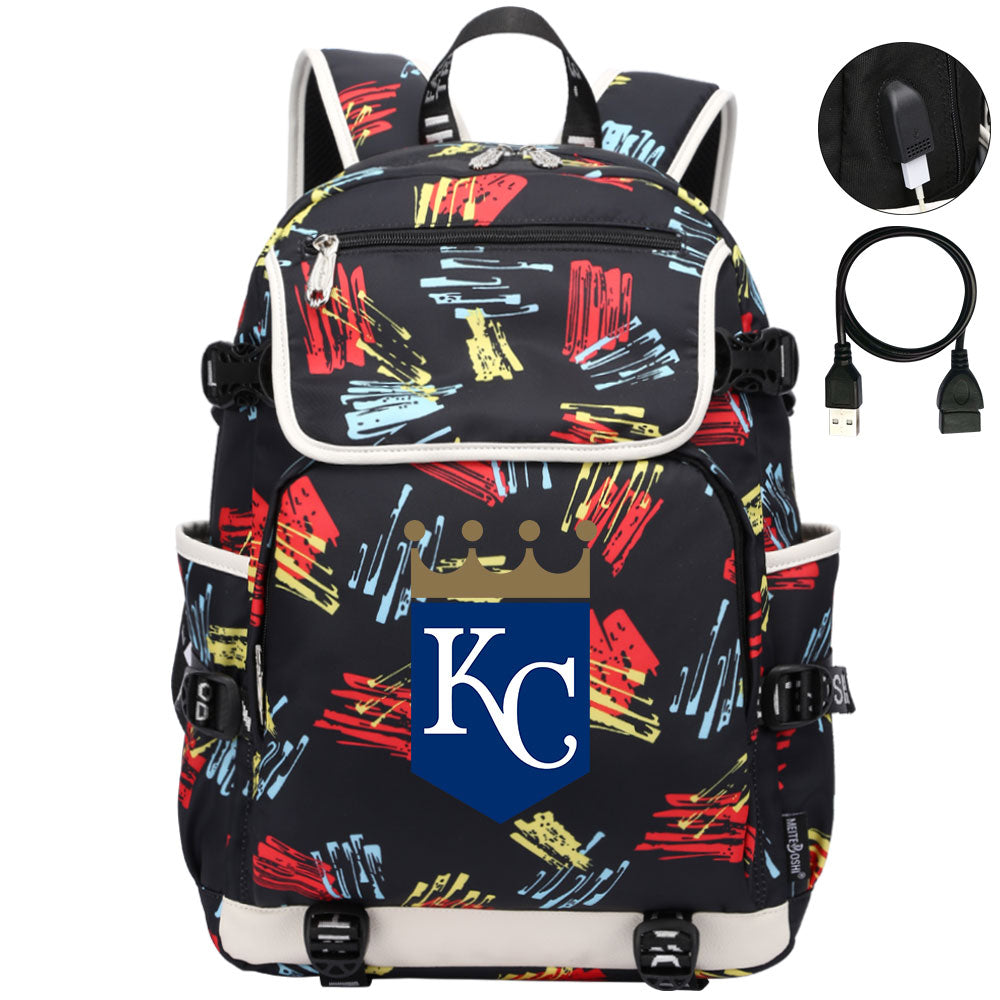 Kansas City Royals Backpack School Notebook Travel Bags