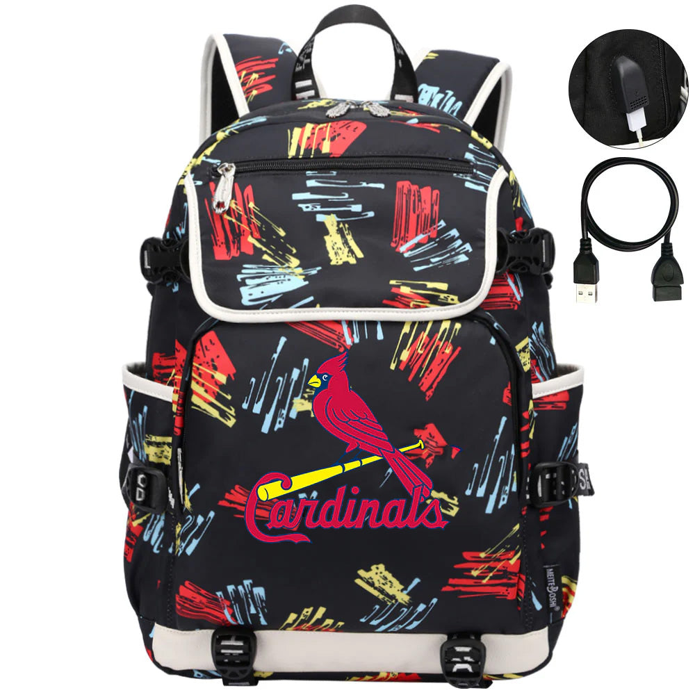 St Louis Cardinals Backpack School Notebook Travel Bags