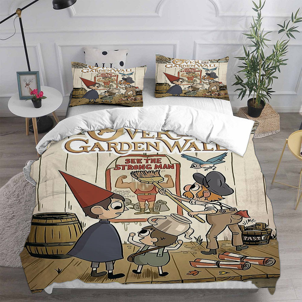 Over the Garden Wall Cosplay Bedding Set Duvet Cover Pillowcases Halloween Home Decor