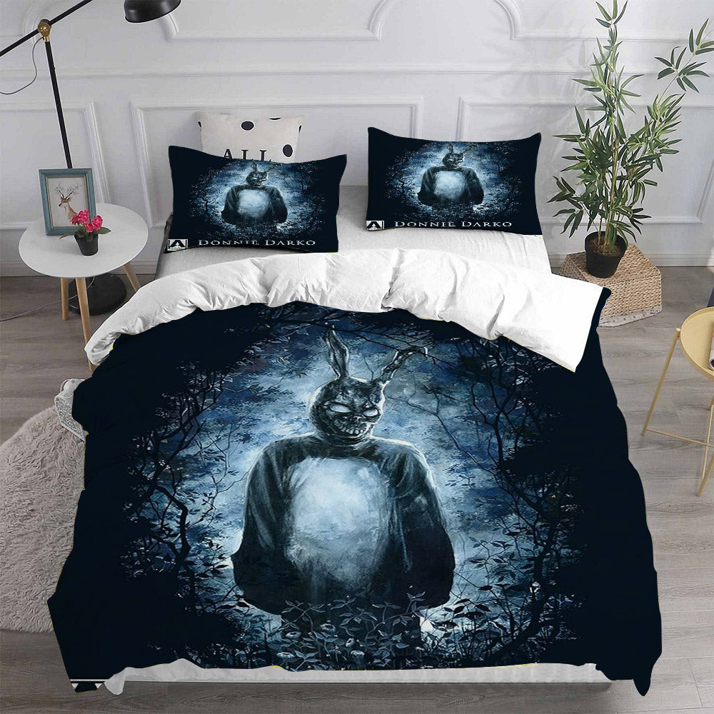 Donnie Darko Cosplay Bedding Set Duvet Cover Pillowcases Halloween Home Decor