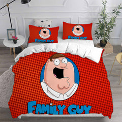 Family Guy Cosplay Bedding Set Duvet Cover Pillowcases Halloween Home Decor