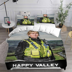 Happy Valley Season 3 Cosplay Bedding Set Duvet Cover Pillowcases Halloween Home Decor