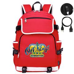 Edmonton Oil Kings Hockey League Backpack School Notebook Travel Bag