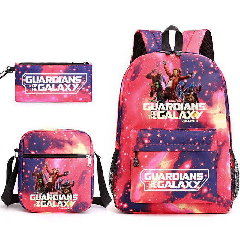 Guardians of the Galaxy School Backpack Shoulder Bag Pencil Bags 3pcs Set