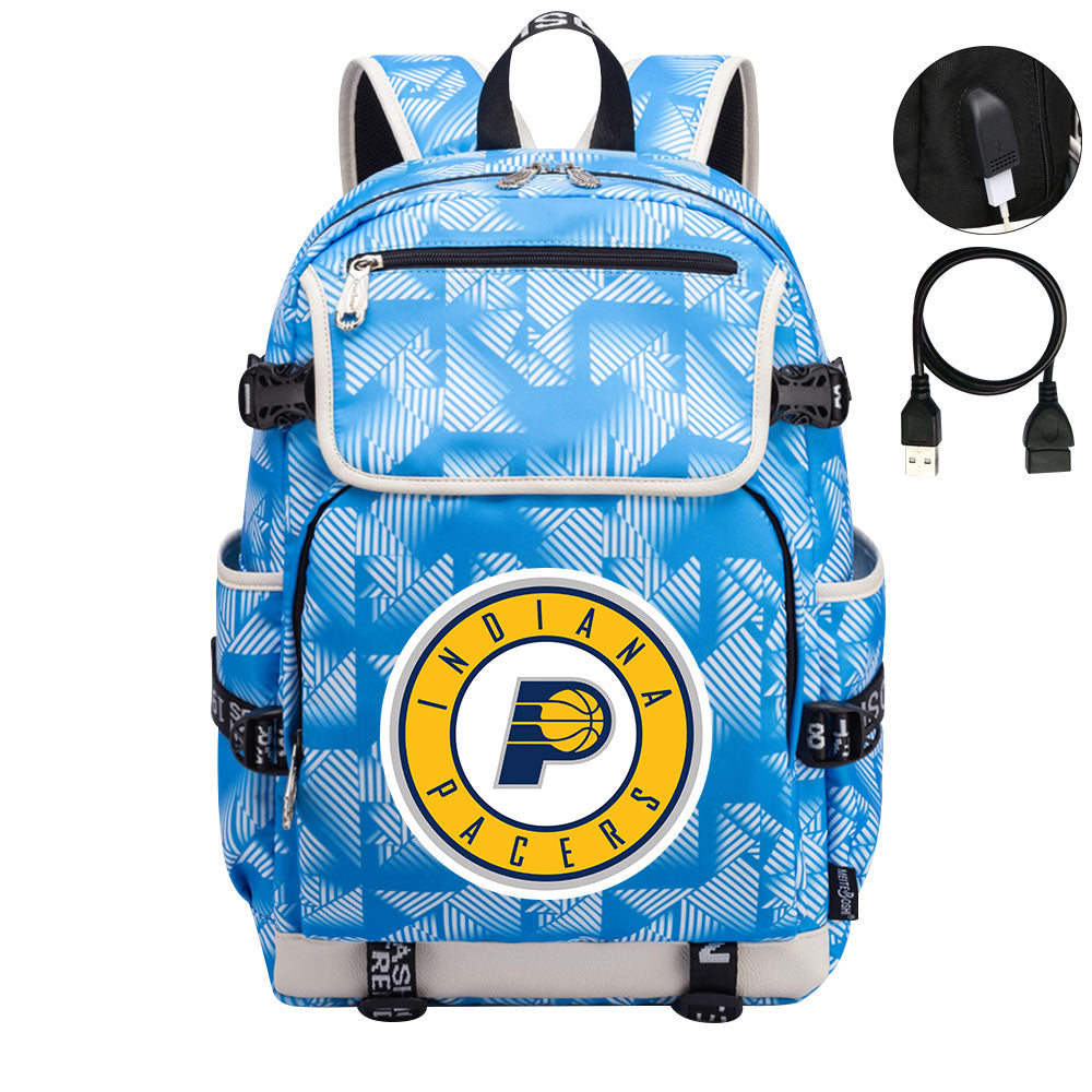 Indiana Pacers Backpack School Notebook Travel Bags