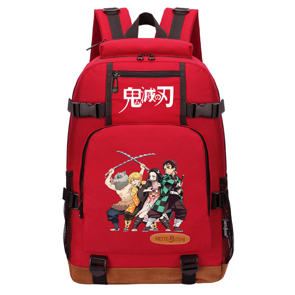 Demon Slayer Kimetsu No Yaiba Waterproof Backpack School Notebook Travel Bag