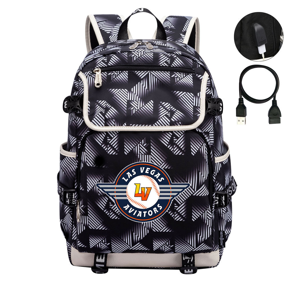 Las Vegas Aviators Backpack School Notebook Travel Bags
