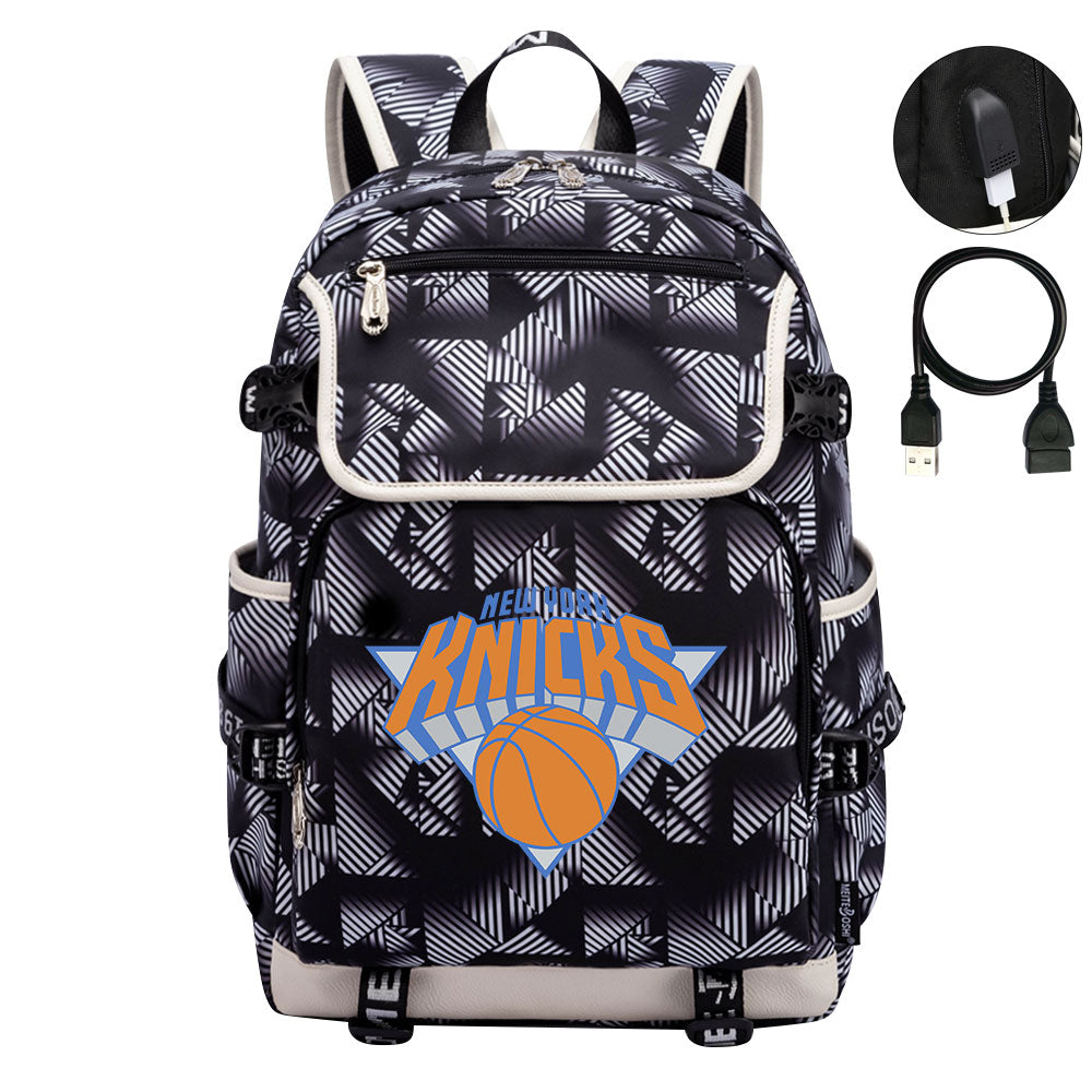 New York Knicks Backpack School Notebook Travel Bags