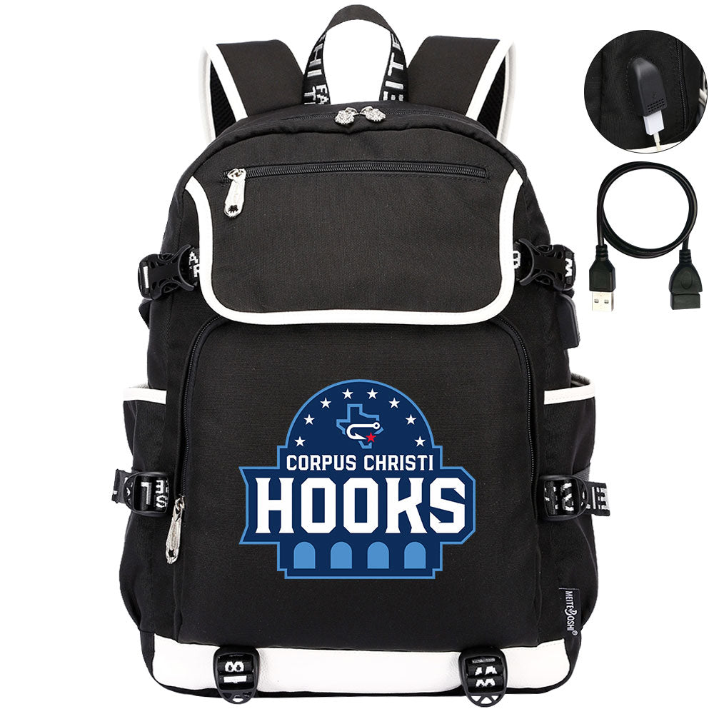 Corpus Christi Hooks Backpack School Notebook Travel Bags
