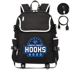 Corpus Christi Hooks Backpack School Notebook Travel Bags