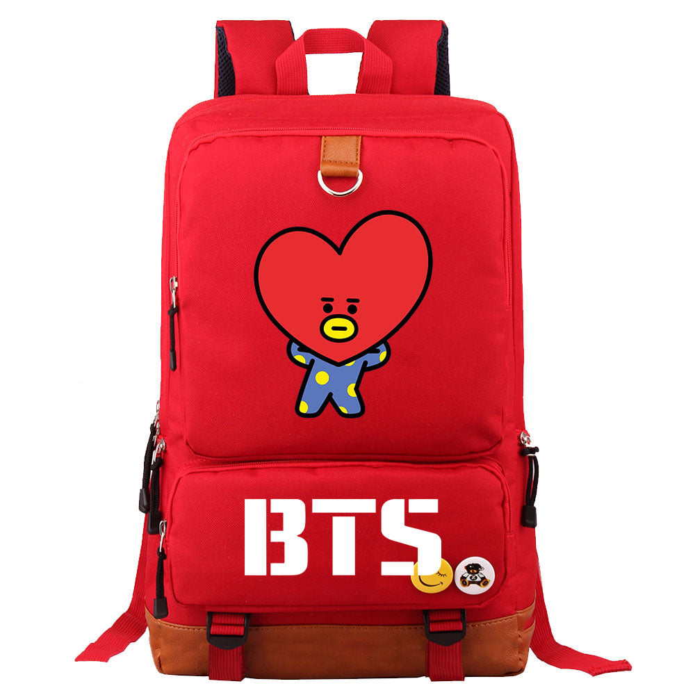 BTS TATA Proof Backpack NoteBook Laptop School Bag