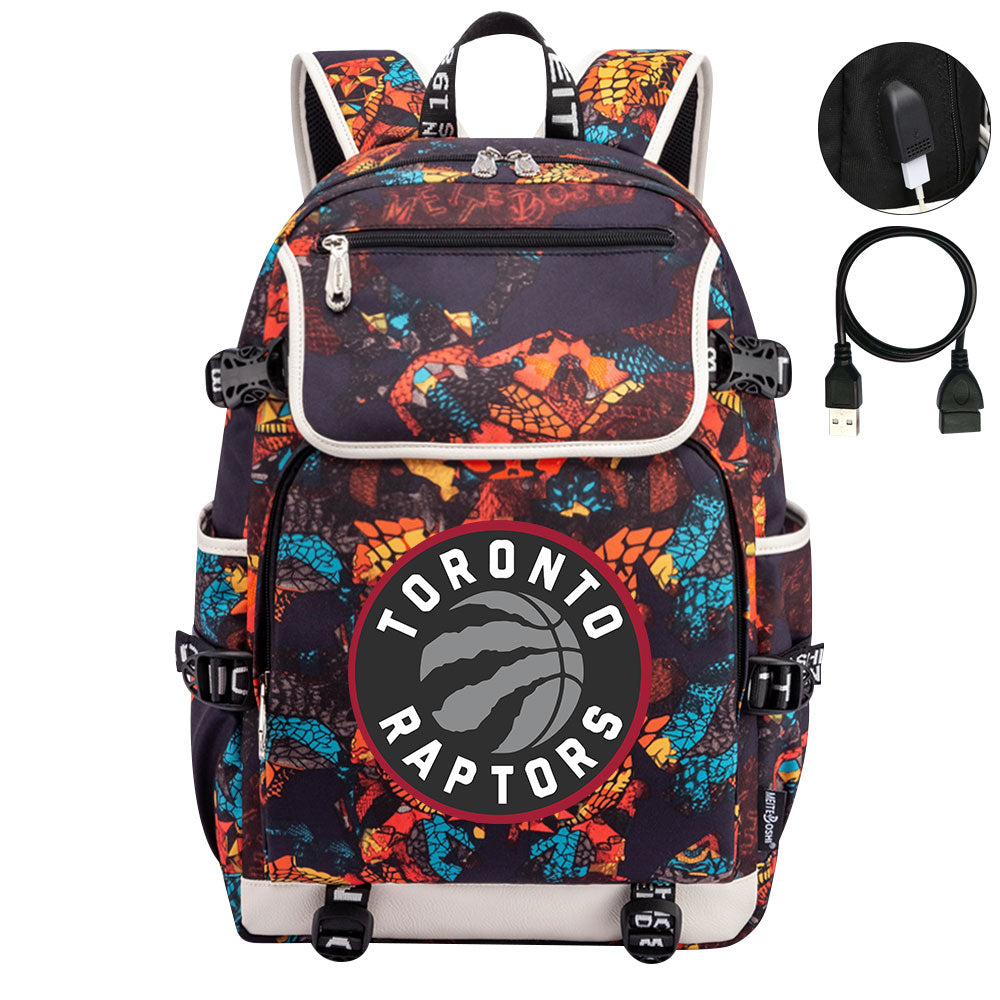 Toronto Raptors Backpack School Notebook Travel Bags
