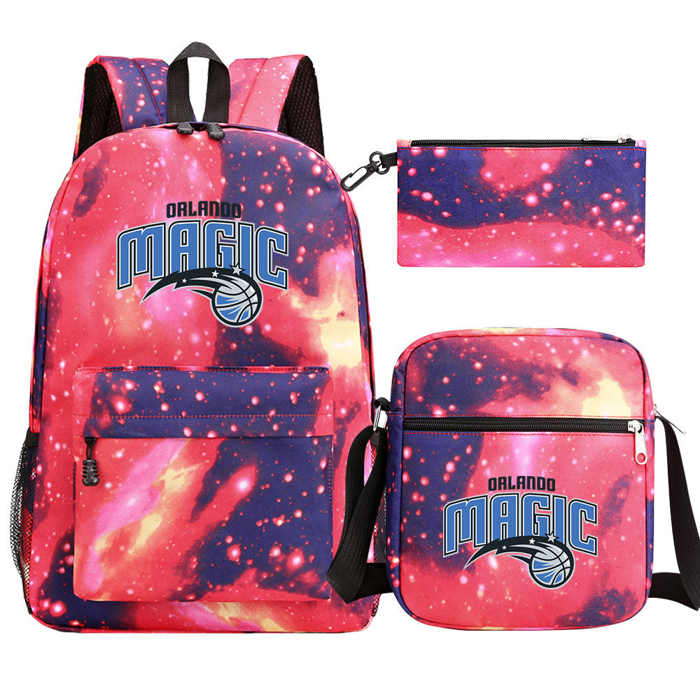 Orlando Magic Basketball School Backpack Shoulder Bag Pencil Bags 3pcs Set