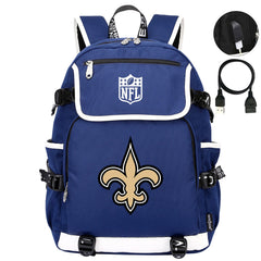 New Orleans Saints Football Rugby Backpack School Notebook Travel Bags