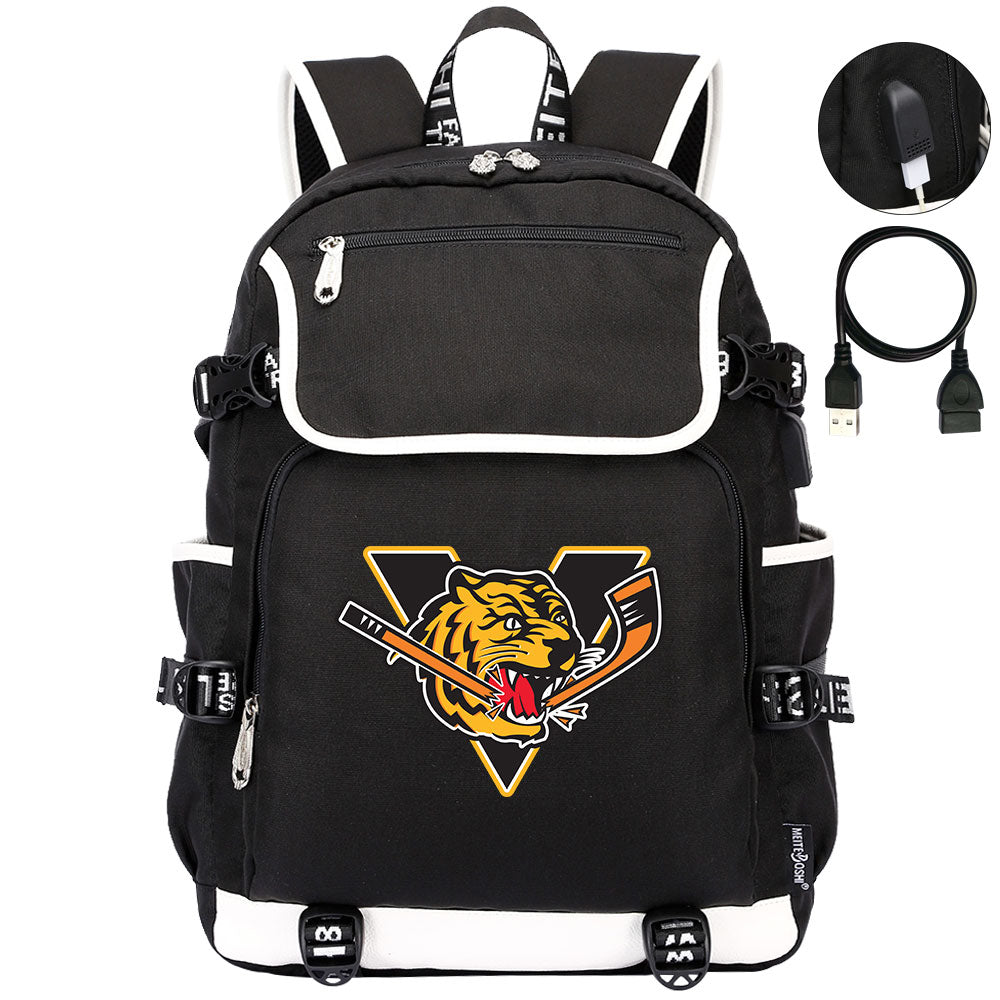 Victoriaville Tigres Hockey Backpack School Notebook Travel Bag