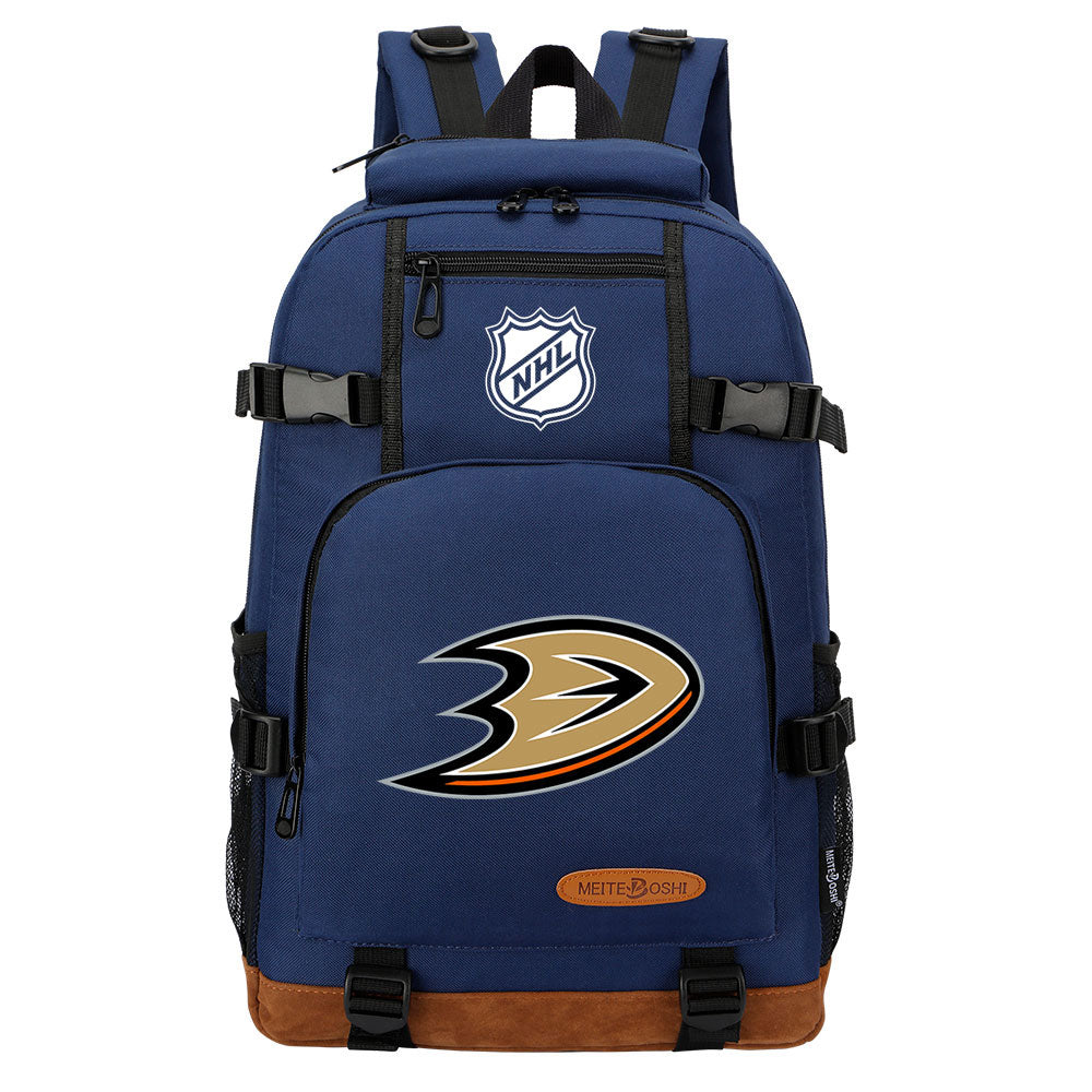 Anaheim Ducks Hockey League Waterproof Backpack School Notebook Travel Bag