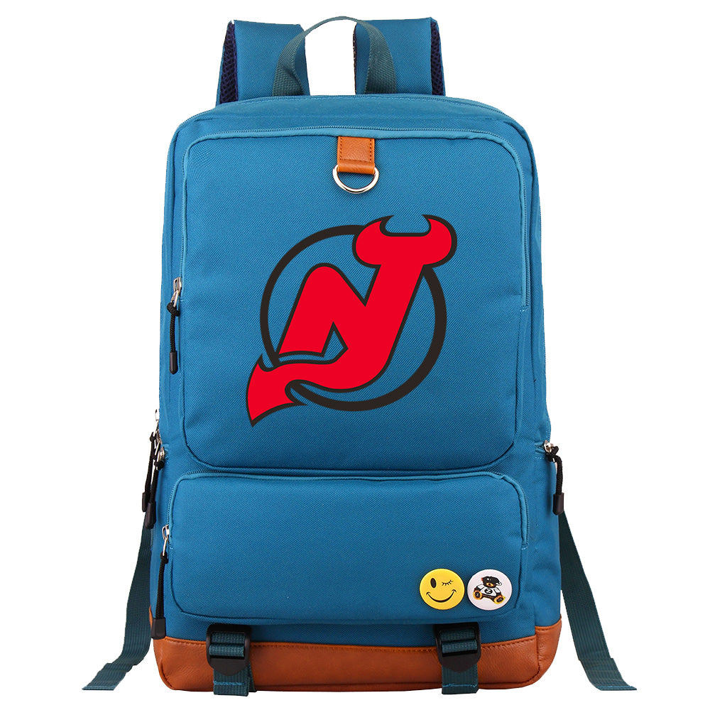 New Jersey Devils Hockey Team Proof Backpack NoteBook Laptop School Bag