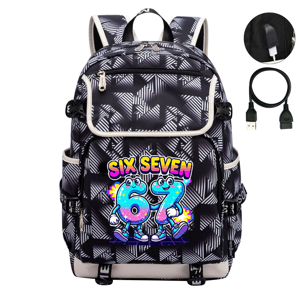 Steal a Brainrot 67 Backpack School Notebook Travel Bags