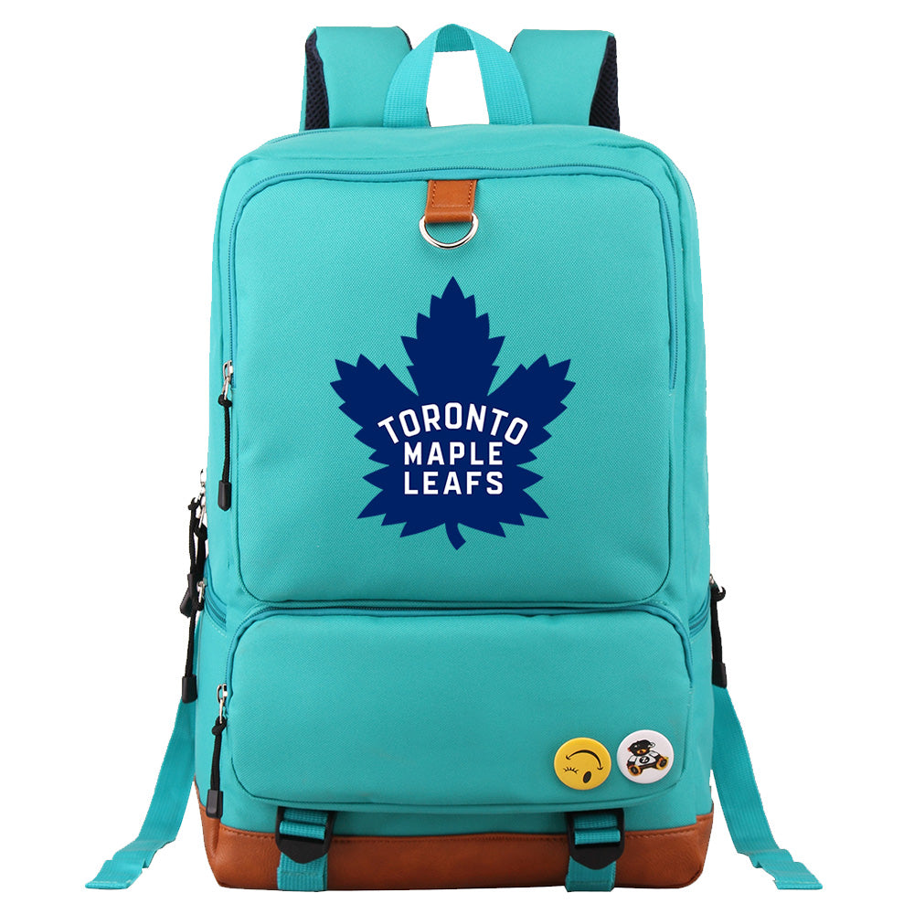 Toronto Maple Leafs Hockey Team Proof Backpack NoteBook Laptop School Bag