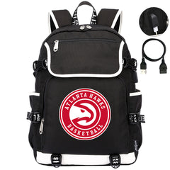Atlanta Hawks Backpack School Notebook Travel Bags