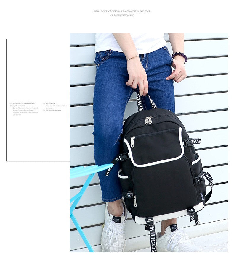 Los Angeles Lakers Backpack School Notebook Travel Bags