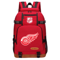 Detroit Red Wings Hockey League  Waterproof Backpack School Notebook Travel Bag