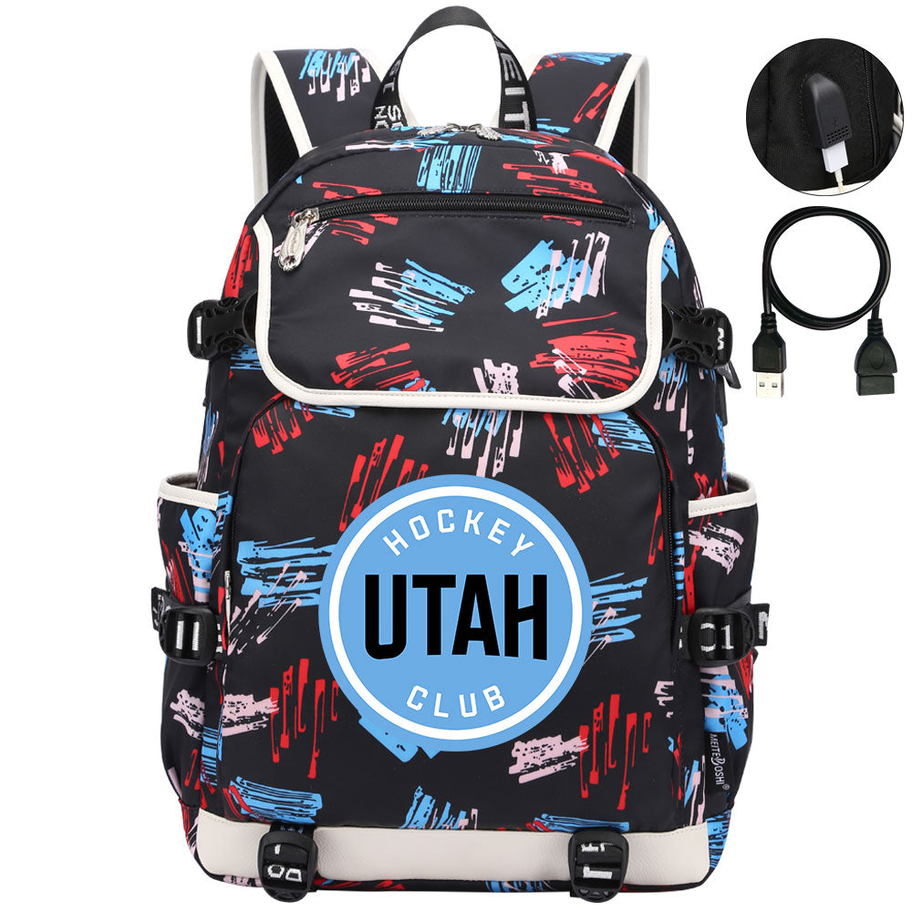 Utah Hockey Club Backpack School Notebook Travel Bag