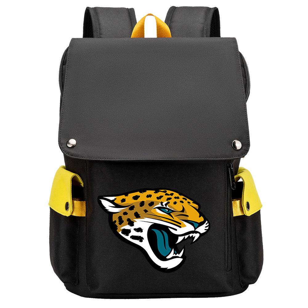 Jacksonville Jaguars Football Team Rugby Laptop Backpack Oxford School Bag