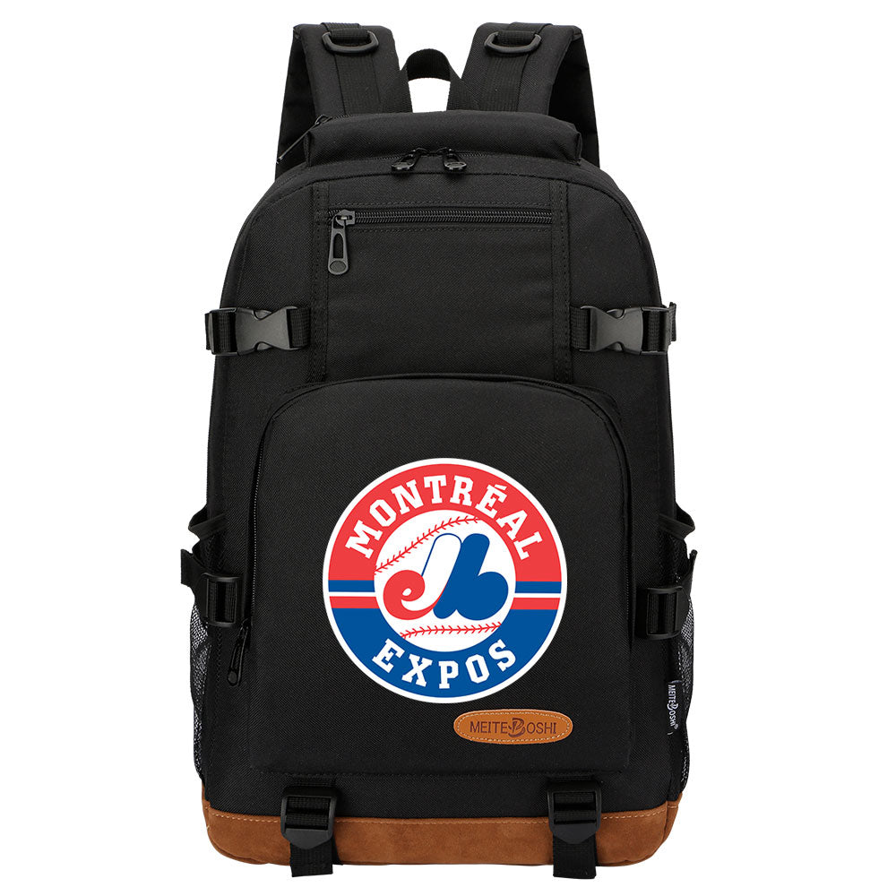 Montreal Expos Waterproof Backpack School Notebook Travel Bag