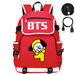 BTS Chimmy Backpack School Notebook Travel Bags