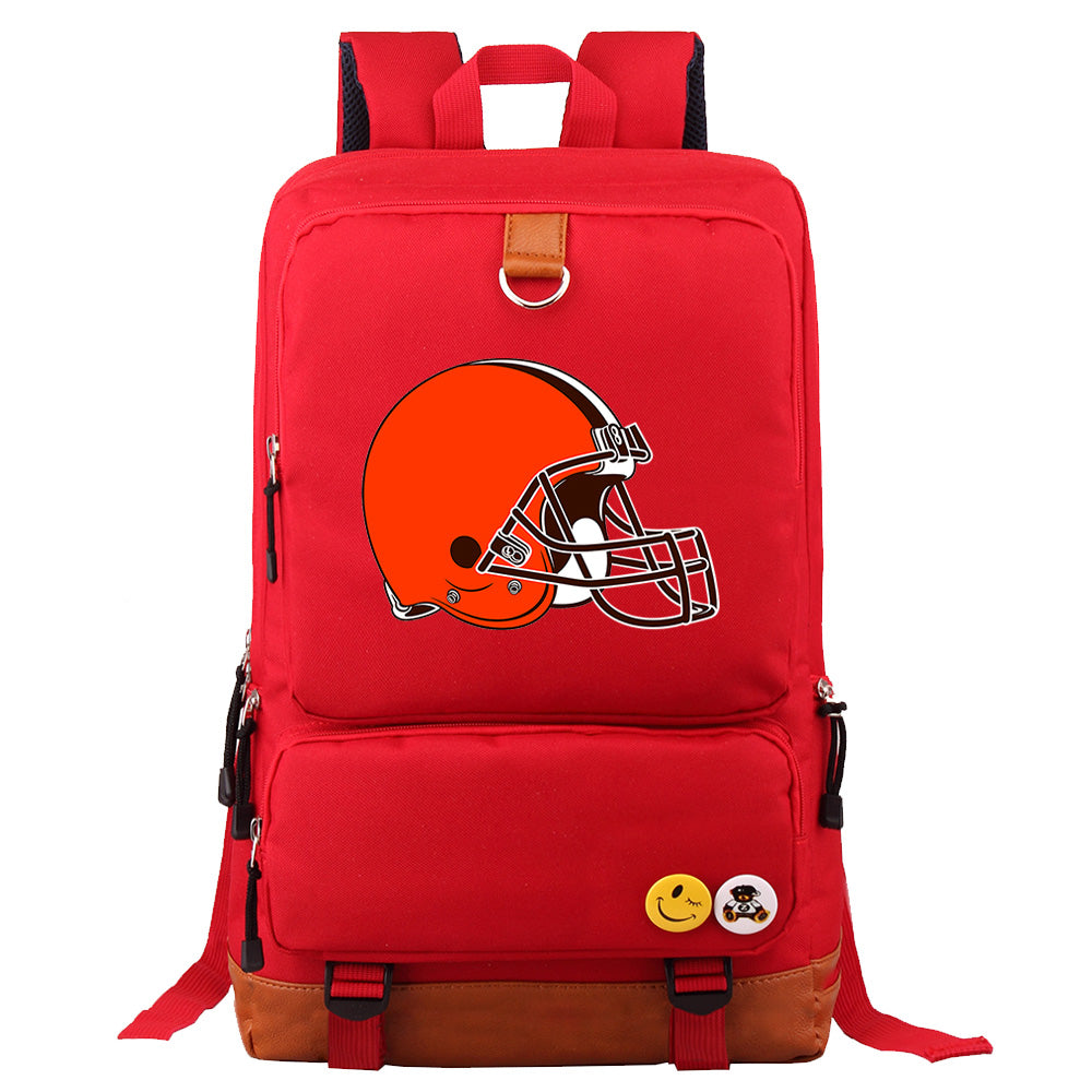 Cleveland Browns Football Team Rugby Proof Backpack NoteBook Laptop School Bag