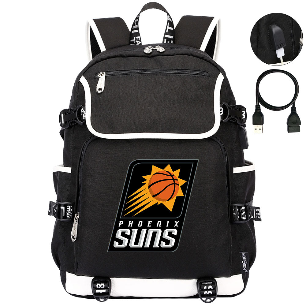 Phoenix Suns Backpack School Notebook Travel Bags
