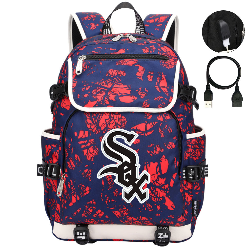 Chicago White Sox Backpack School Notebook Travel Bags