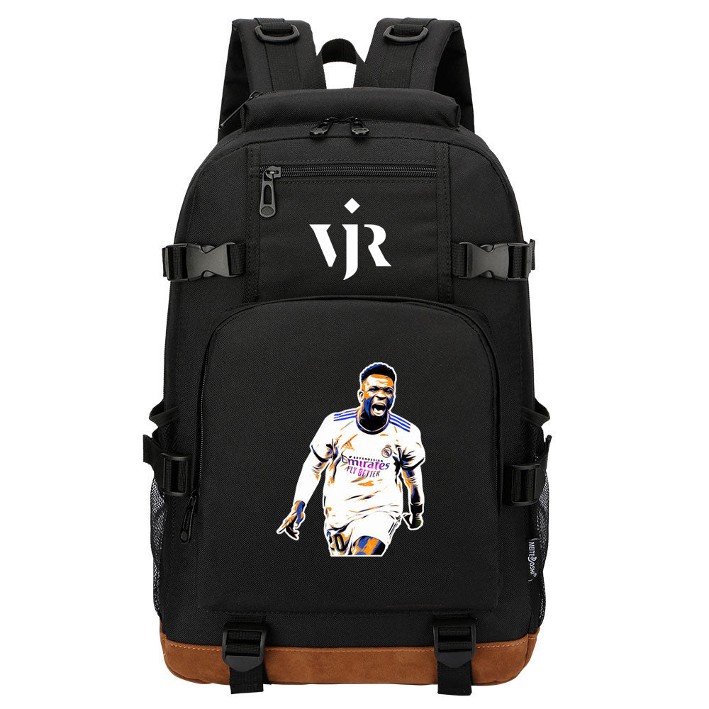 Vinicius Junior FC Waterproof Backpack School Notebook Travel Bag