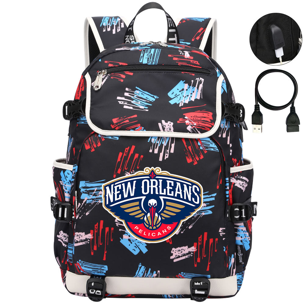 New Orleans Backpack School Notebook Travel Bags