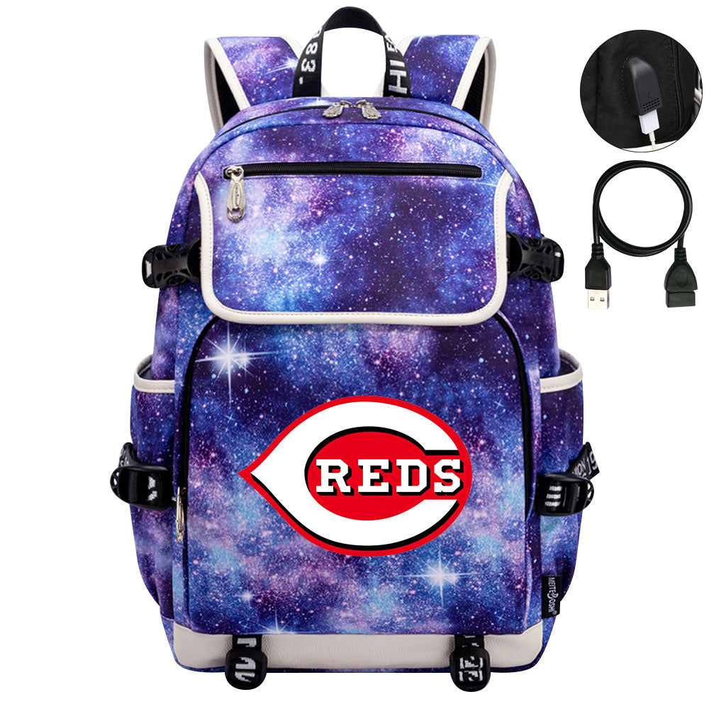 Cincinnati Reds Backpack School Notebook Travel Bags