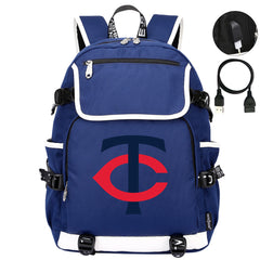Minnesota Twins Backpack School Notebook Travel Bags