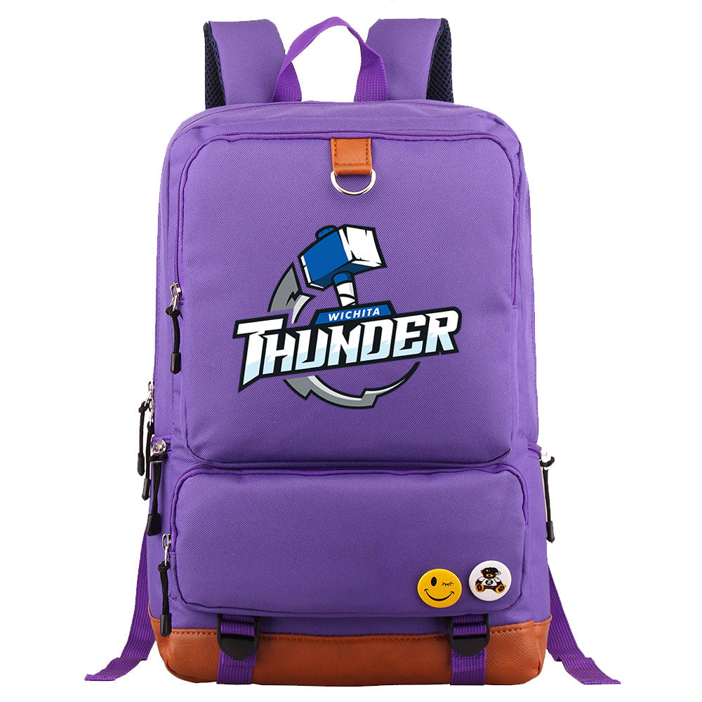 Wichita Thunder Hockey Team Proof Backpack NoteBook Laptop School Bag