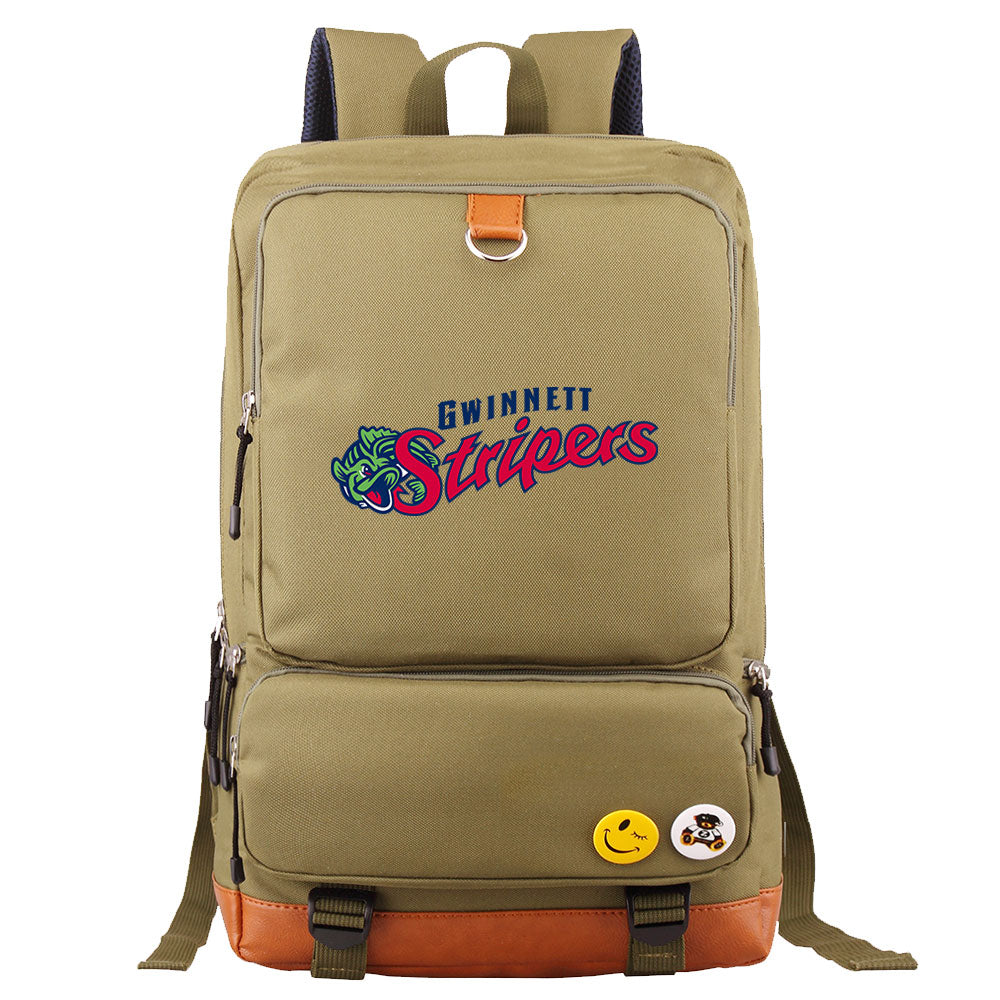 Gwinnett Stripers Water Proof Backpack NoteBook Laptop School Bag