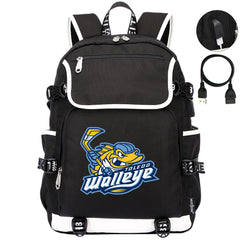 Toledo Walleye Hockey League Backpack School Notebook Travel Bag