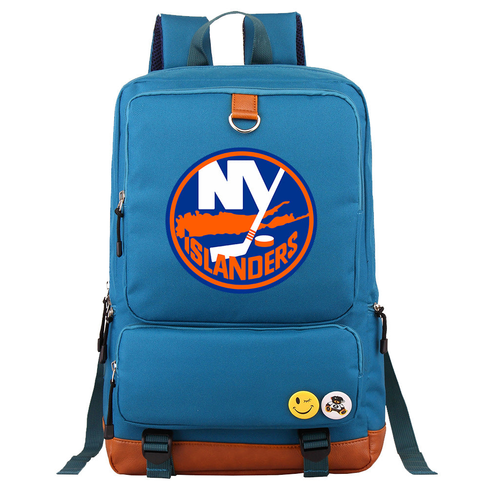 New York Islanders Hockey Team Proof Backpack NoteBook Laptop School Bag