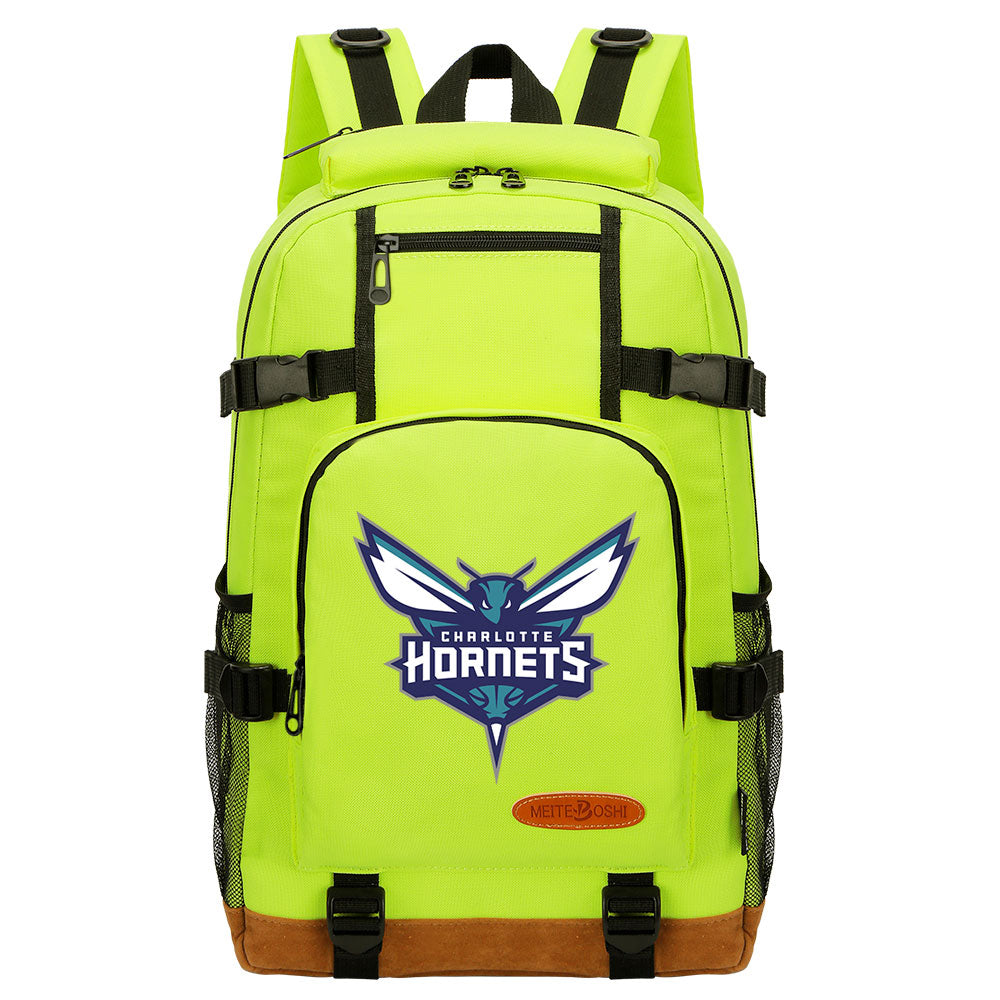 Charlotte Hornets Waterproof Backpack School Notebook Travel Bag