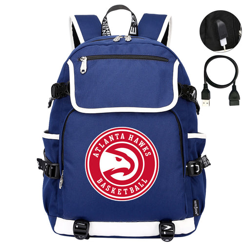 Atlanta Hawks Backpack School Notebook Travel Bags